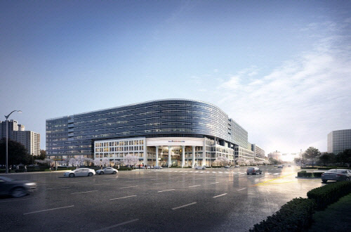 지식산업센터 '한강 DIMC' 투시도(사진=안강개발 제공)